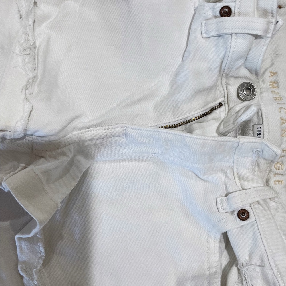 American Eagle White Denim Shorts